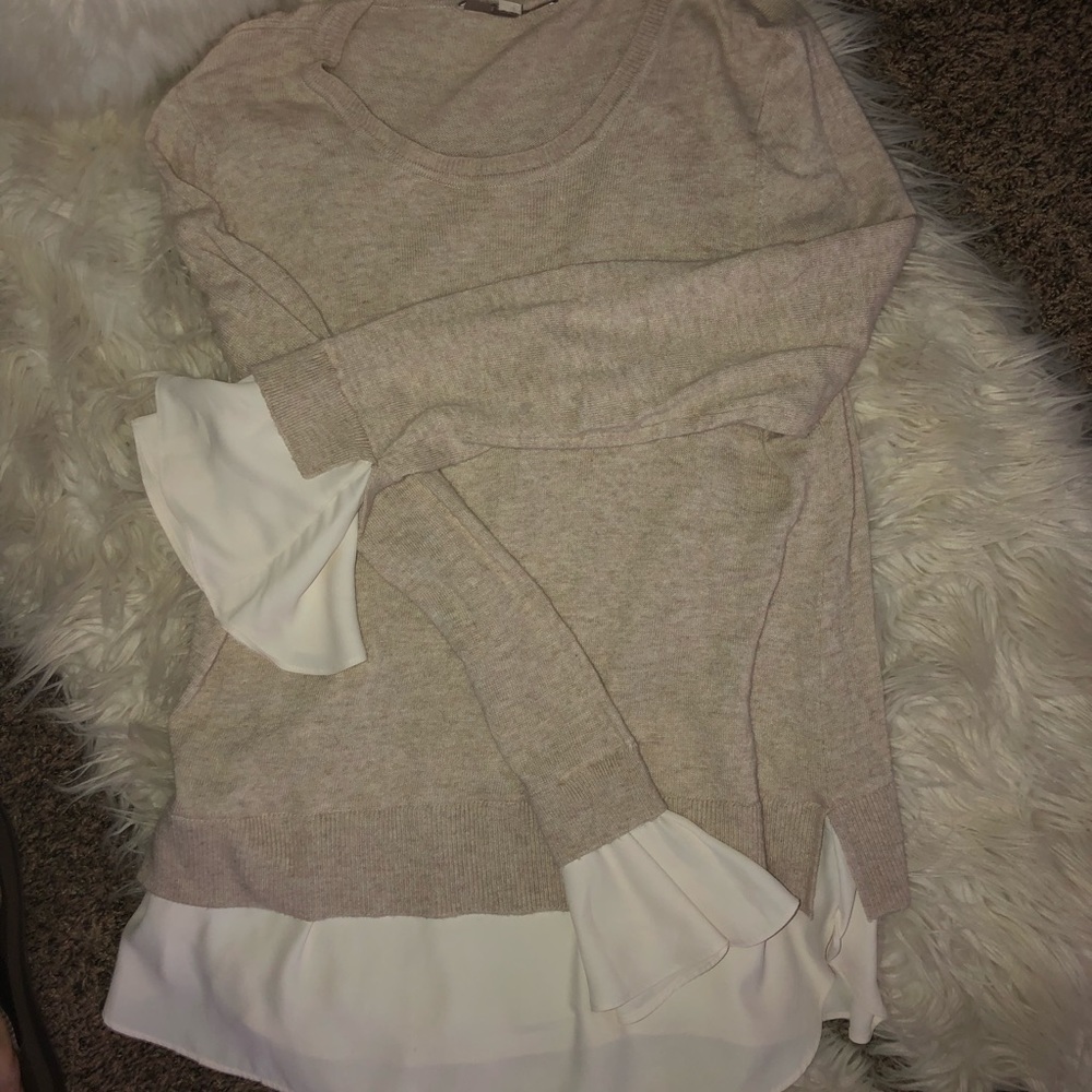 Loft Mixed Media Sweater